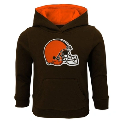 Outerstuff Kids' Toddler Brown Cleveland Browns Prime Pullover Hoodie