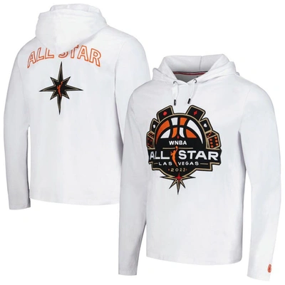 Fisll Unisex   White 2023 Wnba All-star Game Applique Long Sleeve Hoodie T-shirt