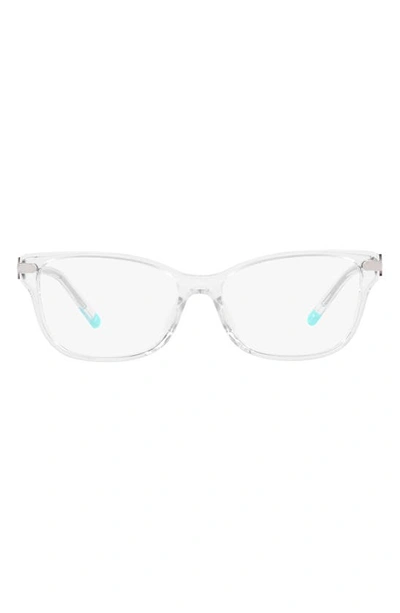 Tiffany & Co 54mm Rectangular Optical Glasses In Clear