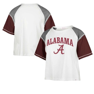47 ' White Alabama Crimson Tide Serenity Gia Cropped T-shirt