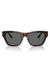 Versace 55mm Square Sunglasses In Dark Grey