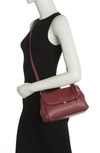 Marc Jacobs Mini Boho Grind Leather Shoulder Bag In Pomegranate