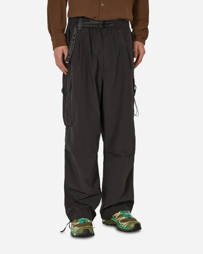 And Wander Oversized Cargo Pants In Black