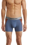 Tommy John Second Skin 4-inch Boxer Briefs In Vintage Indigo / Cappuccino