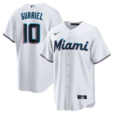 Nike Yuli Gurriel White Miami Marlins Replica Player Jersey