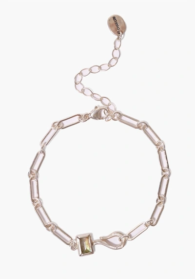 Chan Luu Bezel Wrap Labradorite Bracelet In Silver
