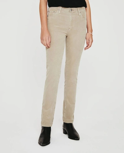 Ag Mari High Rise Straight Jeans In 1 Year Sulfur Silk Bamboo In Multi