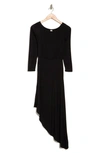 Go Couture Asymmetric Maxi Dress In Black