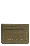 Marc Jacobs Leather Card Case In Beech