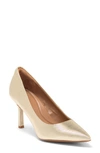 Nordstrom Rack Paige Leather Pump In Gold Textured Metallic