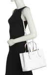 Kate Spade Harper Satchel Bag In French Cream/dried Rose Petal