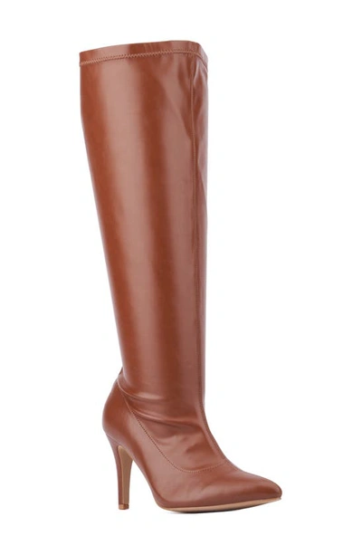 Fashion To Figure Selena Knee High Boot In Cognac