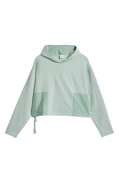 Outdoor Voices Boxy Hoodie In Silt Green