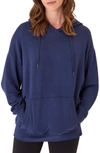 Threads 4 Thought Madge Feather Fleece Hoodie In Raw Denim