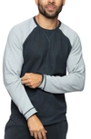 Fundamental Coast Andy Reversible Colorblock Raglan Sleeve T-shirt In Midnight Navy