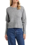 Vigoss Mossy Twist Back Sweater In Grey