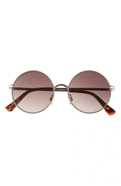 Bp. Oversize Glitter Metal Round Sunglasses In Gold