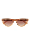 Bp. Cat Eye Sunglasses In Brown- Gold