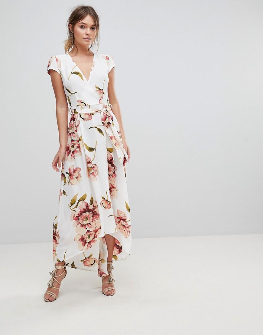 ax paris floral wrap dress