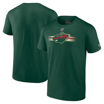 Fanatics Branded  Green Minnesota Wild Authentic Pro Secondary Replen T-shirt