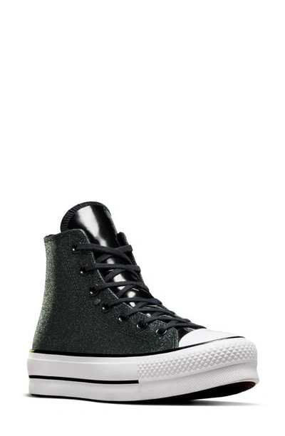 Converse Chuck Taylor® All Star® Lift High Top Platform Sneaker In Black/ Black/ White