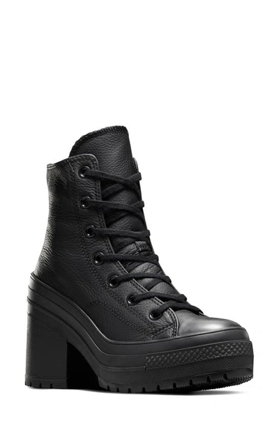 Converse Chuck 70 De Luxe Heel Sneaker In Black