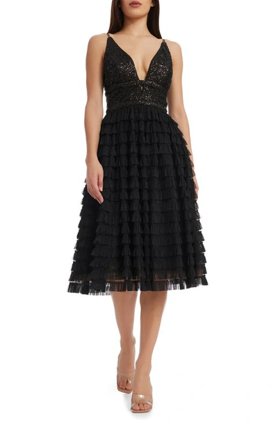 Dress The Population Becca Dress In Black