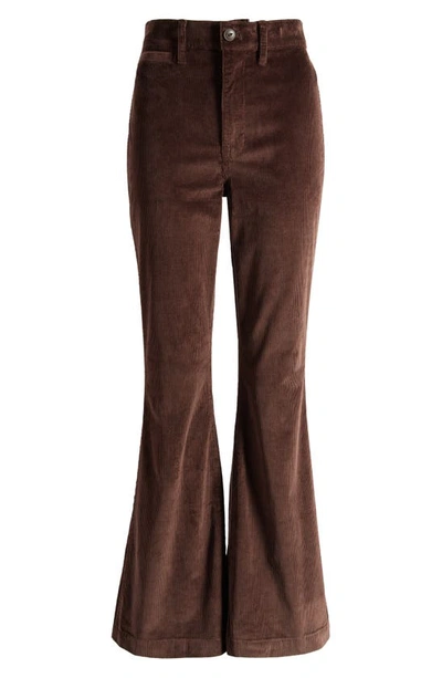 Madewell Perfect Flare Corduroy Pants In Brown