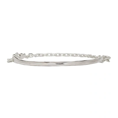 Chin Teo Silver Forged Chain Bracelet In Silver Po