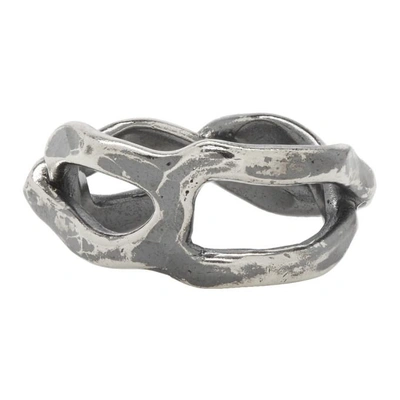 Chin Teo Silver Twine Ring In Silver Cp
