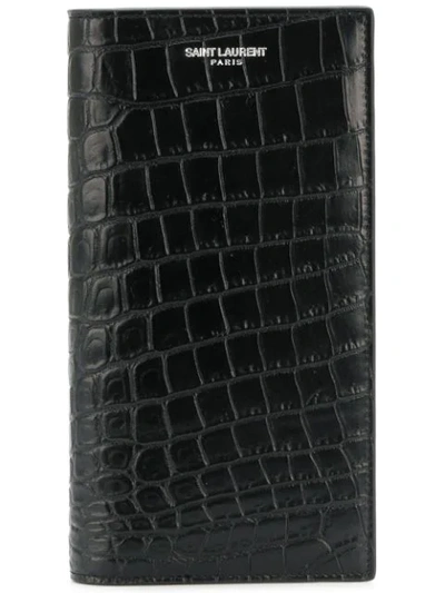 Saint Laurent Classic Paris Continental Wallet In Black