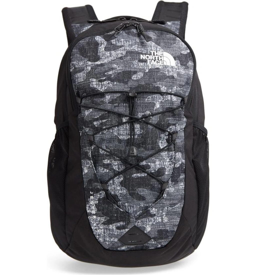 The North Face Jester Backpack - Black In Tnf Black Textured Camo Print |  ModeSens