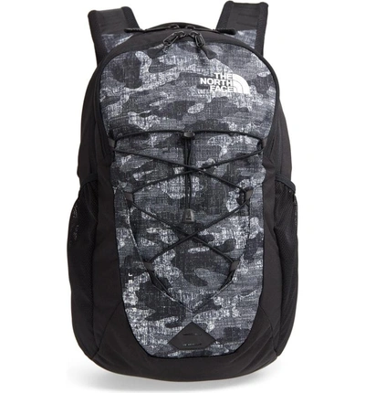 The North Face Jester Backpack Black In Tnf Black Textured Camo