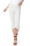 Nydj Pull-on Stretch Skinny Capri Jeans In Feather