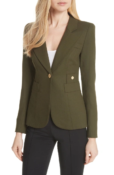 Smythe Classic Duchess Blazer In Army