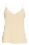 L Agence 'jane' Silk Tank In Sesame