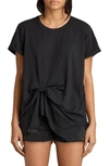 Allsaints Riviera Devo Tee In Dark Knight Blue