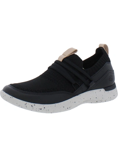 Rockport Tf W Fly Bungee Womens Trainer Knit Slip-on Sneakers In Black