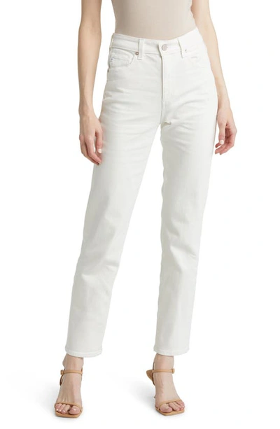 Ag Saige High Waist Straight Leg Jeans In Modern White