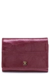 Hobo Mini Jill Leather Trifold Wallet In Iris
