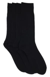 Calvin Klein Crew Dress Socks In Black