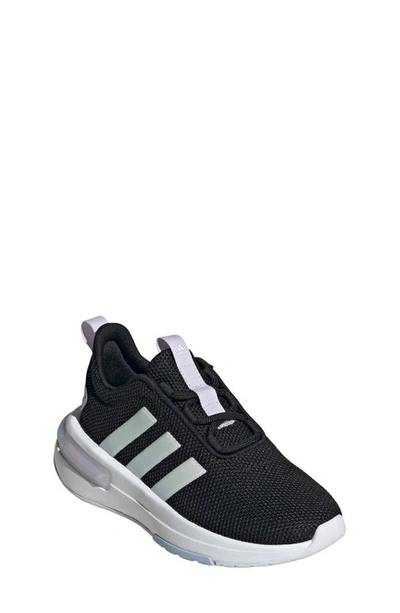 Adidas Originals Kids' Racer Tr23 Running Sneaker In Black/ White/ Blue Dawn