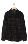 Union Cascade Buffalo Plaid Microfleece Button-up Shirt In Flint