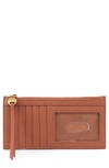 Hobo Carte Leather Wallet In Cashew