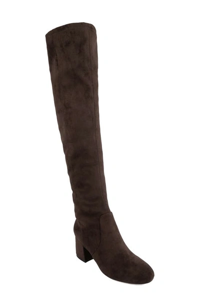 Sugar Over-the-knee Boot In E-choc Brown Micro