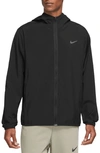 Nike Form Dri-fit Hooded Versatile Jacket In Black/ Silver