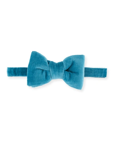 Tom Ford Velvet Bow Tie, Medium Blue