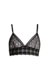 Stella Mccartney Lingerie - Jasmine Inspiring Lace Soft Cup Bra - Womens - Black