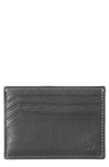 Johnston & Murphy Kingston Leather Card Case In Black