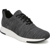 Vince Men's Palo Knit Trainer Sneakers In Marl Grey/ Black
